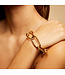Gas Bijoux Maille ovale Bracelet large  gold