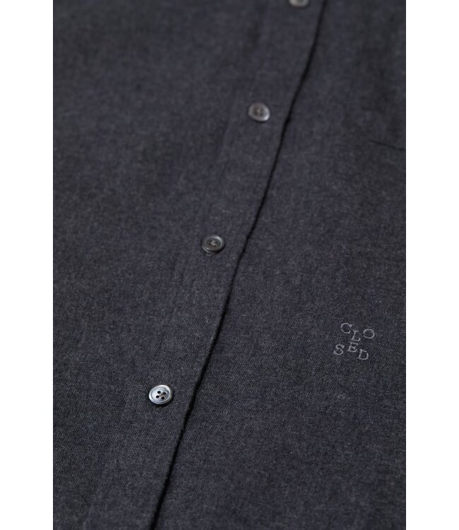 Closed Basic Shirt Dark Grey Melange