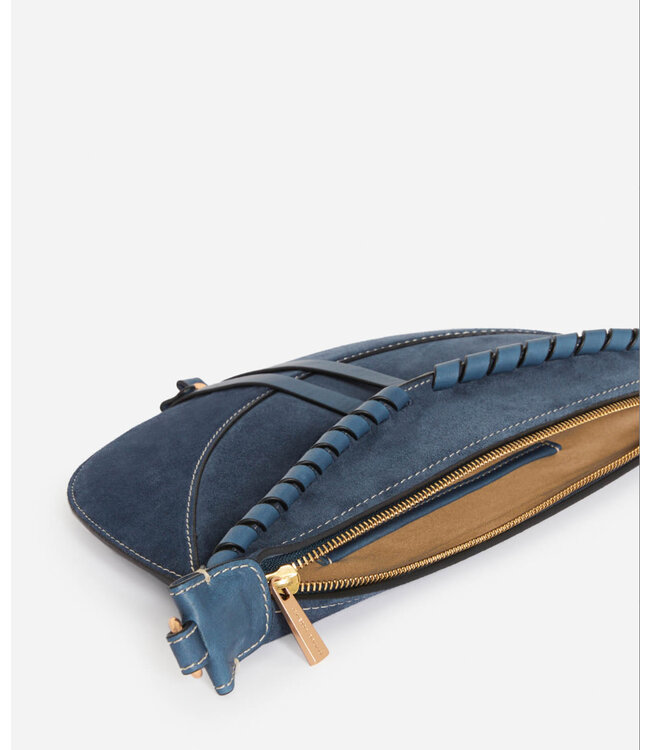 Vanessa Bruno Sac banana Nuit Suede