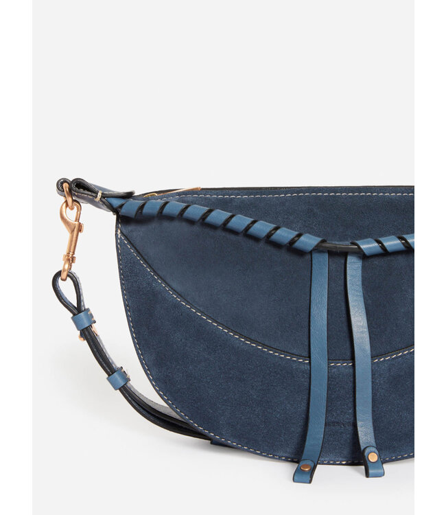 Vanessa Bruno Sac banana Nuit Suede