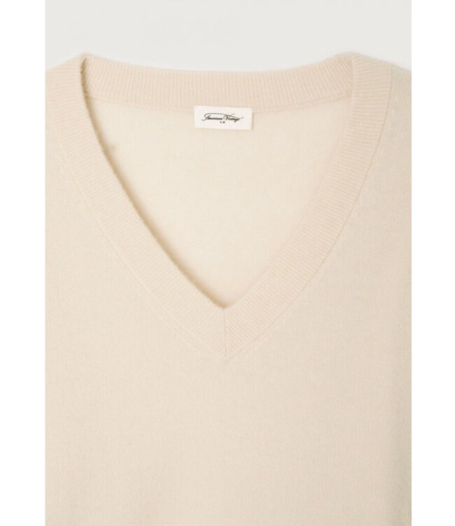 American Vintage Raxow naturel V-neck