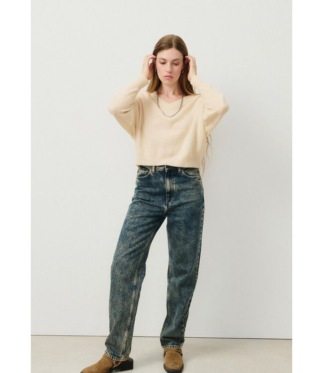 American Vintage Raxow naturel V-neck