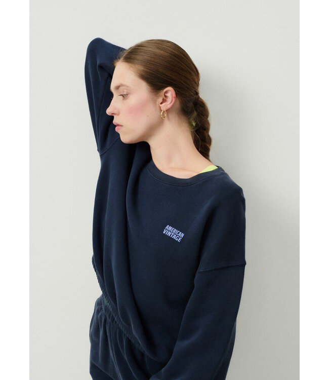 American Vintage Sweat Izubird Marine vintage