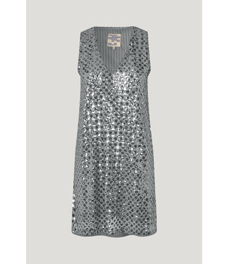 Baum und Pferdgarten Jolietta silver flower sequin dress