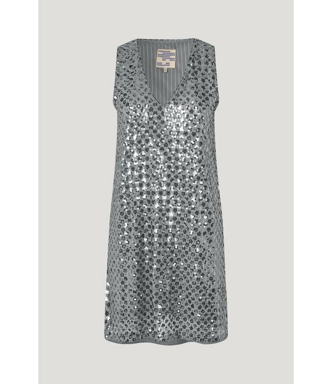 Baum und Pferdgarten Jolietta silver flower sequin dress