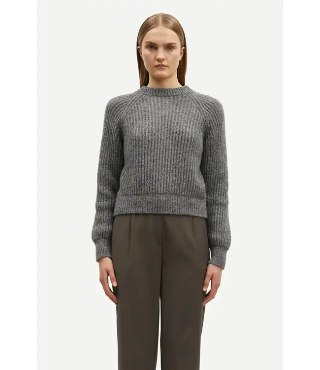 Samsøe Samsøe Layla Crew Neck Grey Melange