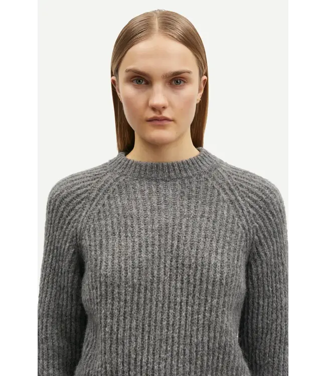 Samsøe Samsøe Layla Crew Neck Grey Melange