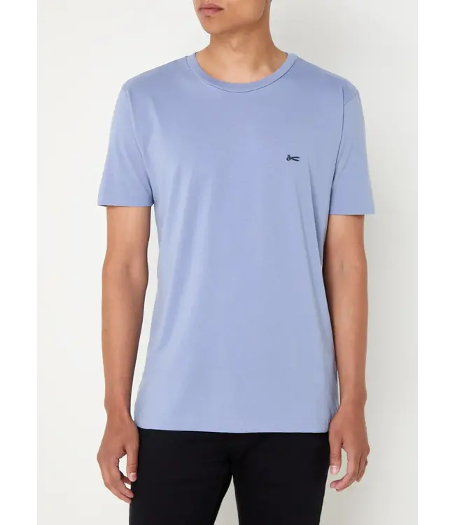 Denham Scissor reg tee Stonewash Grey