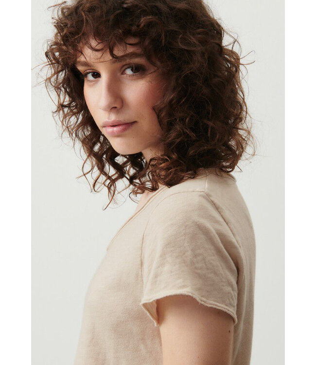 American Vintage Sonoma t-shirt V-neck Mastic Vintage