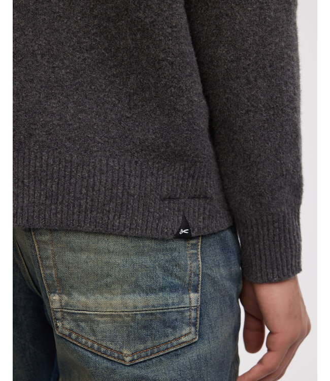 Denham Denham Crew Knit Magnet Grey