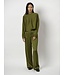 Dante 6 Sally Creased satin top Fern Green