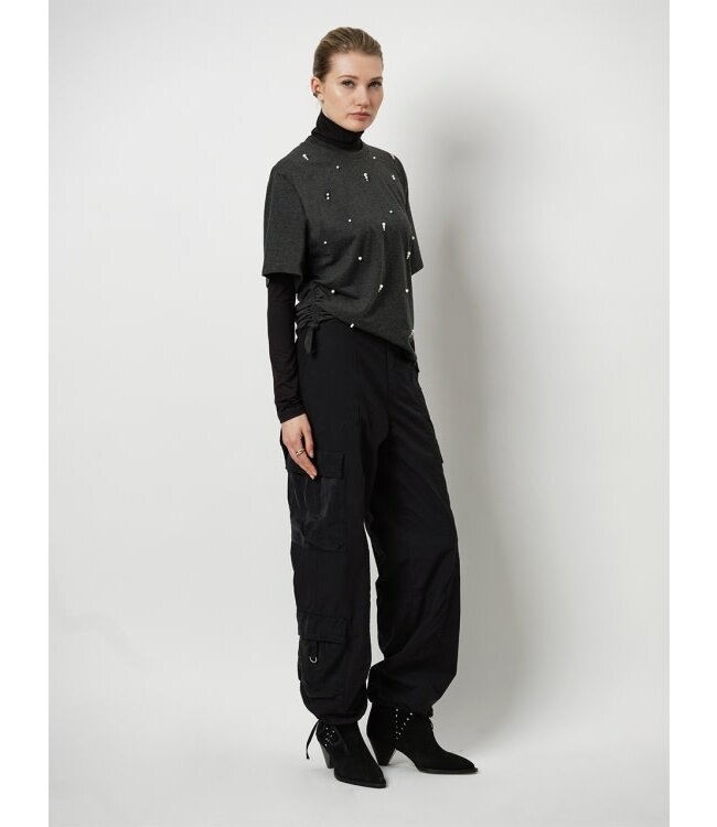 Dante 6 Rook high collar top Raven