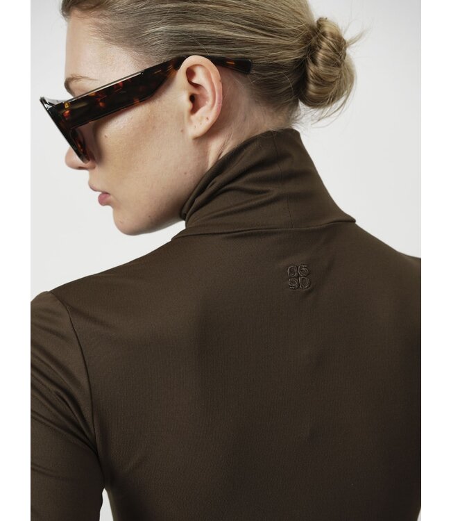 Dante 6 Rook high collar top Olive Vine