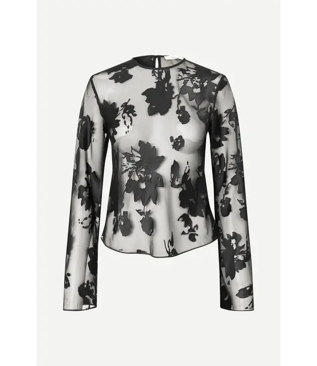 Samsøe Samsøe Samadda Blouse Black Blooming Burnout