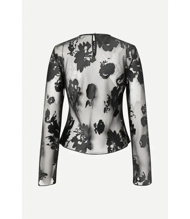 Samsøe Samsøe Samadda Blouse Black Blooming Burnout