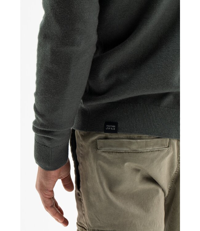 Butcher of Blue Clifden Halfzip Grey Black