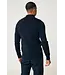 Genti Cool Dry Turtle Knit 3 buttons 010 navy