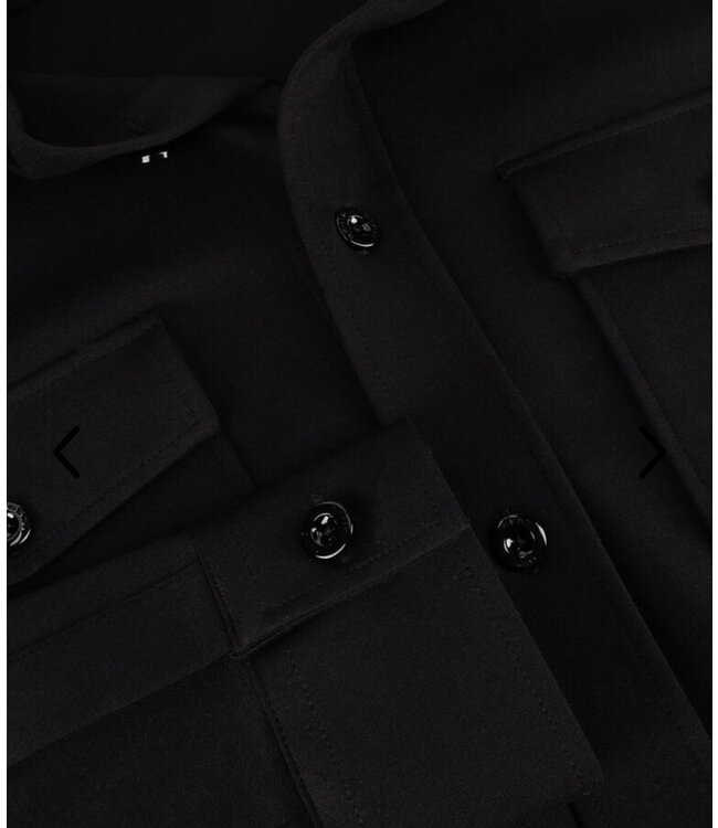 Genti Midtown overshirt 020 Black