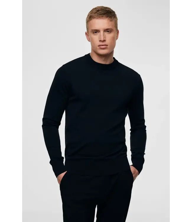 Genti Round knit longsleeve 010 navy