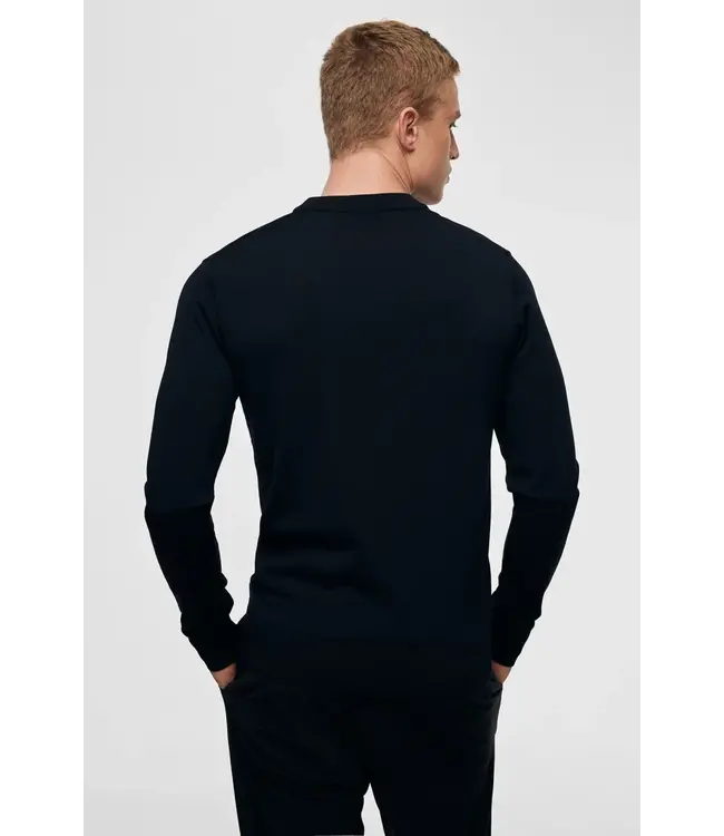 Genti Round knit longsleeve 010 navy