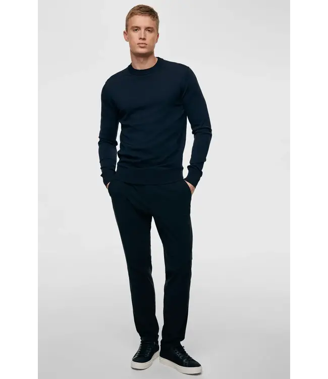 Genti Round knit longsleeve 010 navy