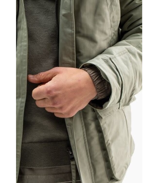 Butcher of Blue George padded jacket granite green