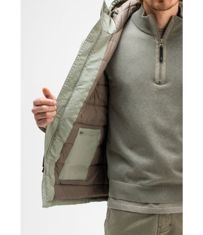 Butcher of Blue George padded jacket granite green