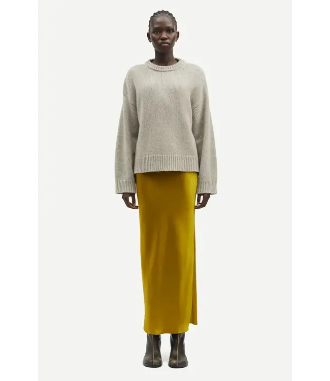 Samsøe Samsøe Saagneta long skirt Green Sulphur