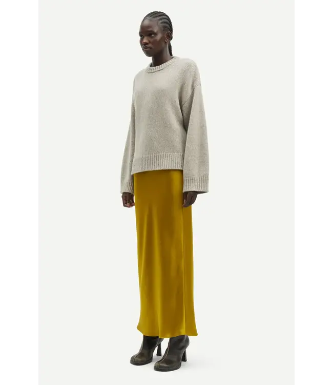 Samsøe Samsøe Saagneta long skirt Green Sulphur