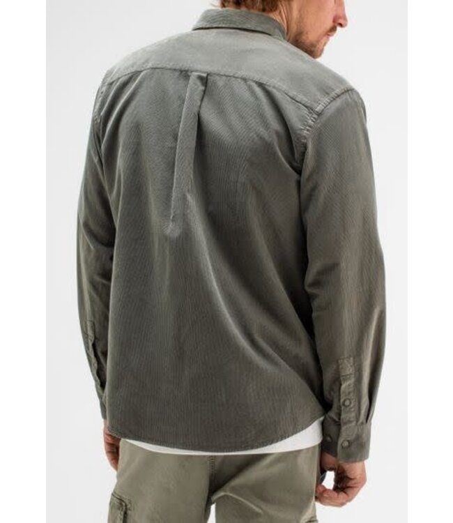 Butcher of Blue Robby Cord Shirt Granite Green