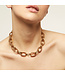 Gas Bijoux Copy of collier maille ovale large gold