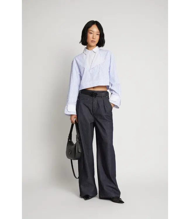 Munthe Space blouse blue stripe