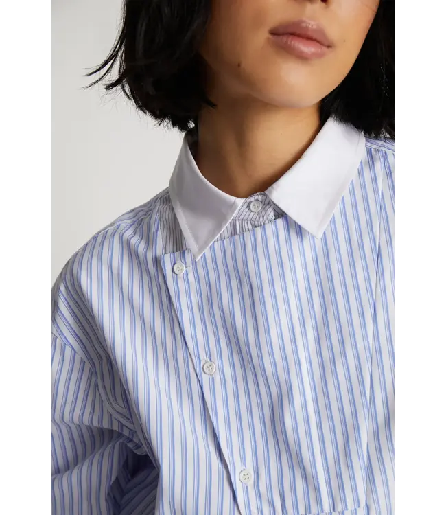 Munthe Space blouse blue stripe