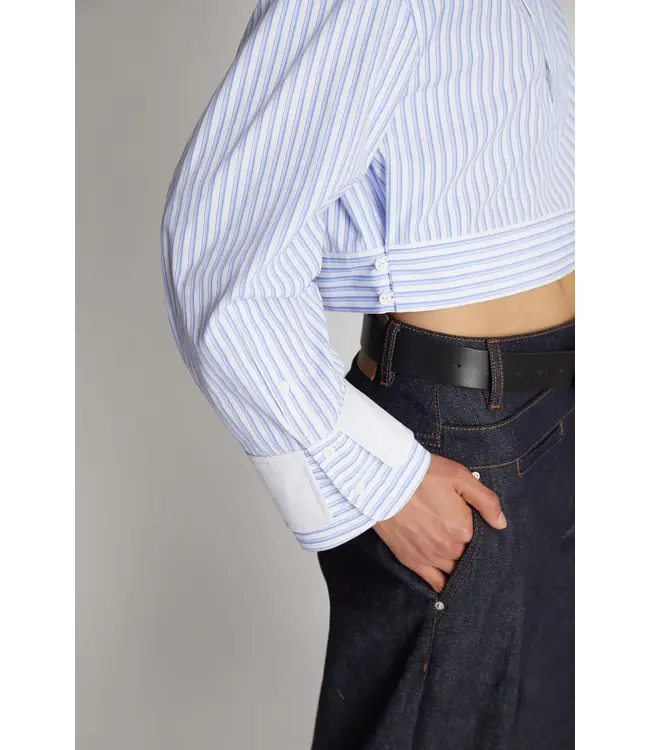 Munthe Space blouse blue stripe