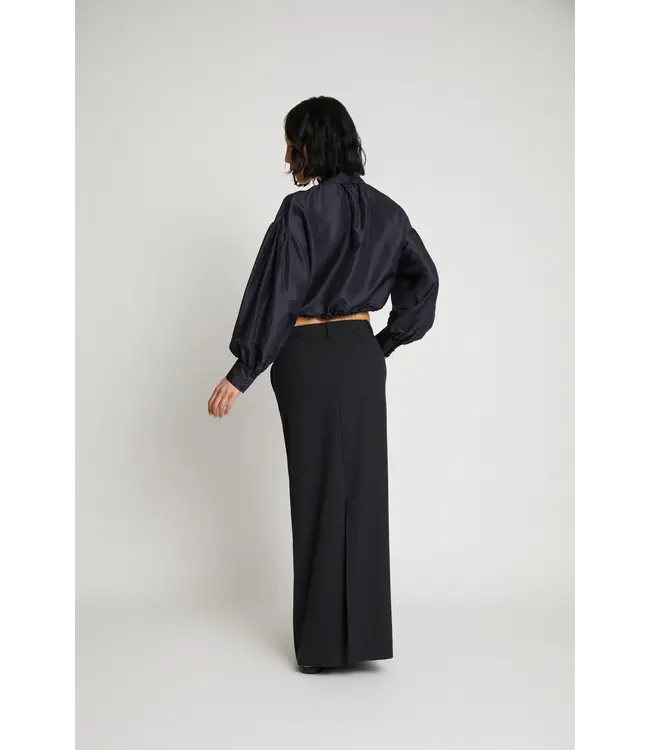 Munthe Sunny Satin Blouse Navy