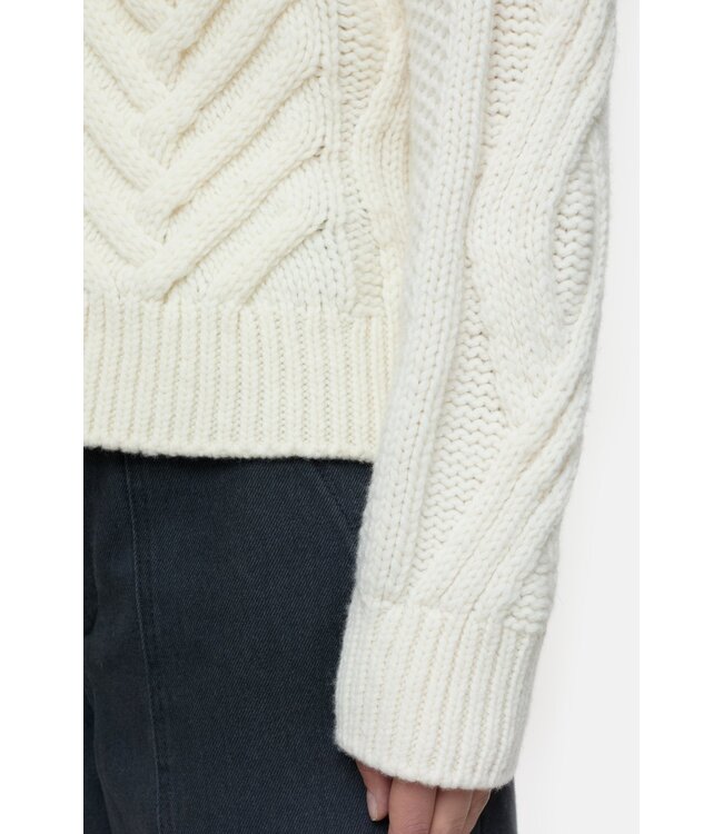 Closed Crew zip cardigan ivory