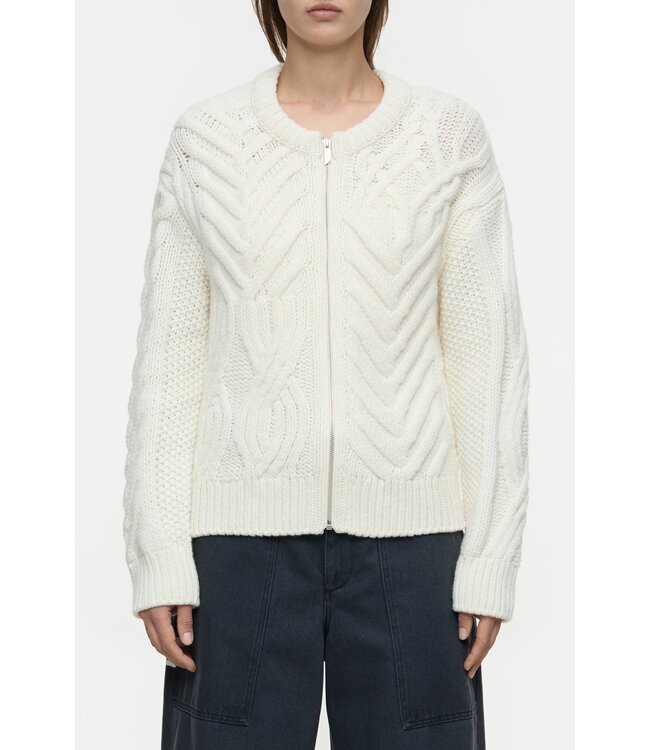 Closed Crew zip cardigan ivory