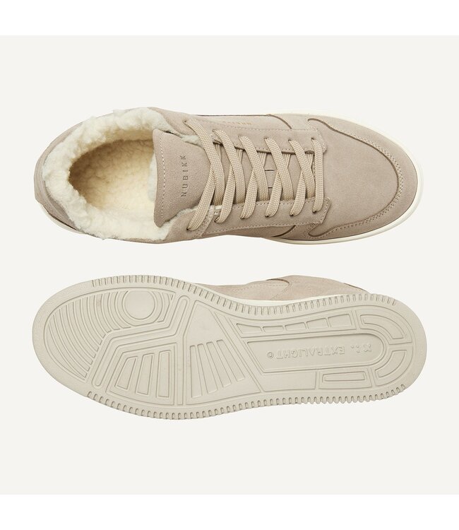 Nubikk Basket Court Fur Suede Taupe