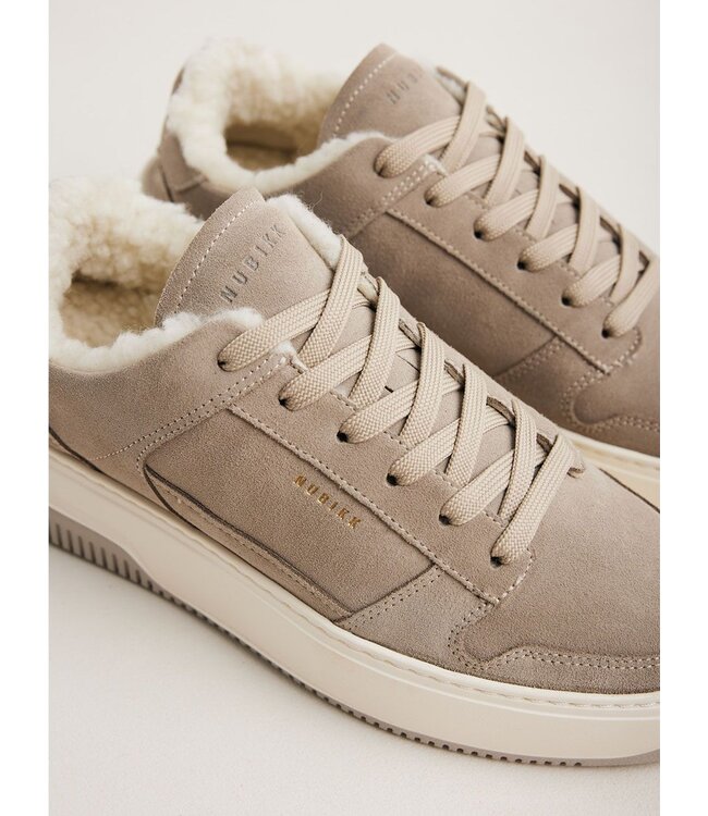 Nubikk Basket Court Fur Suede Taupe