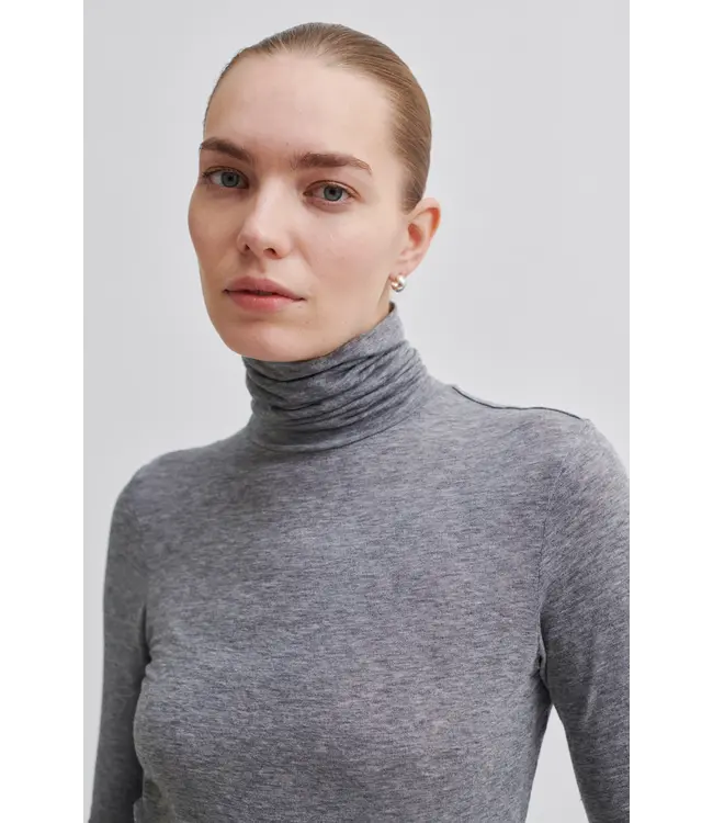 Second Female Matima T-neck grey melange