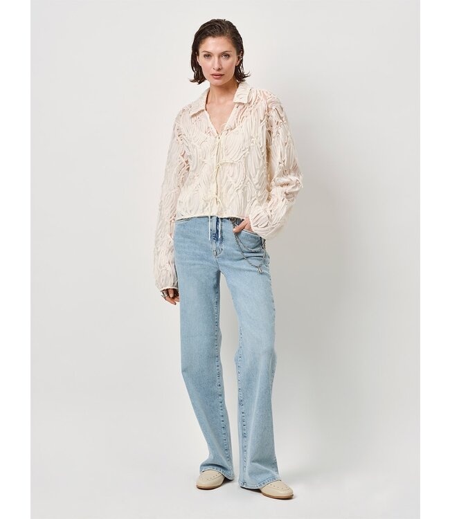 Dante 6 Jace Ribbon Lace Blouse Ecru