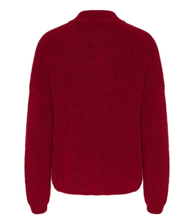 Gestuz Alpha short cardigan haute red Melange