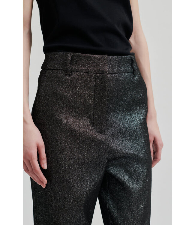 Second Female Rave Trousers Black Silver