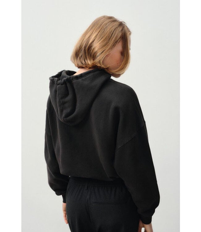 American Vintage Sweat Femme Izubird Capuchon Reglisse Vintage