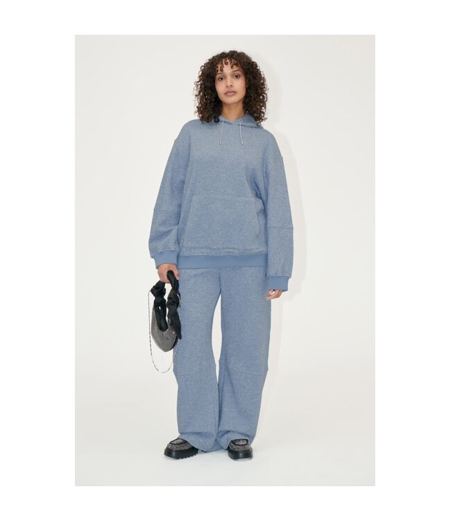 Stine Goya Oversized Casual Hoodie Heavy Lurex Jersey