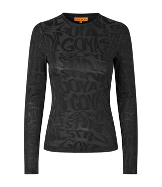 Stine Goya Elastic Long Sleeve Top Liquified Logo