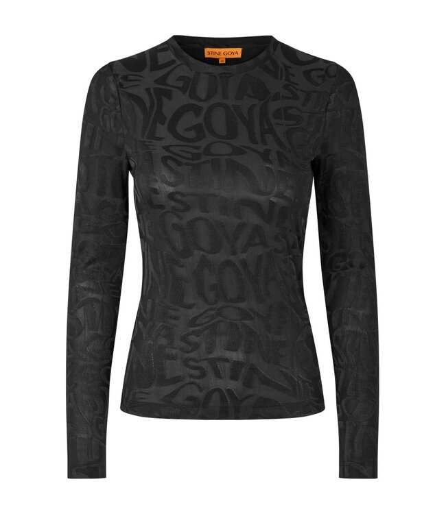 Stine Goya Elastic Long Sleeve Top Liquified Logo