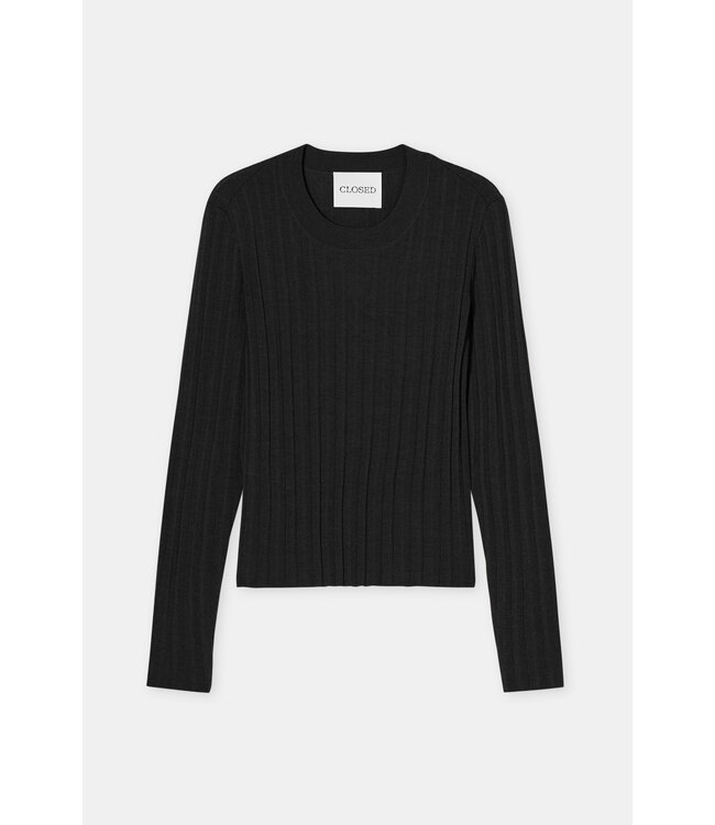 Closed Crew neck longsleeve  Black