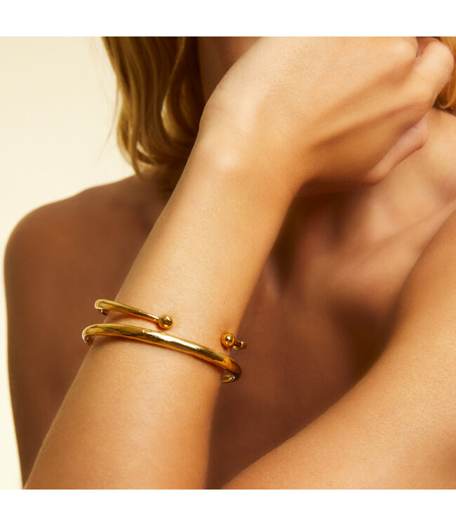 Gas Bijoux Copy of Liane jonc bracelet gold