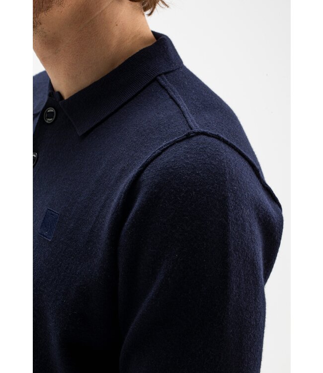 Butcher of Blue Lt Clifden Polo L/S Alaska Blue